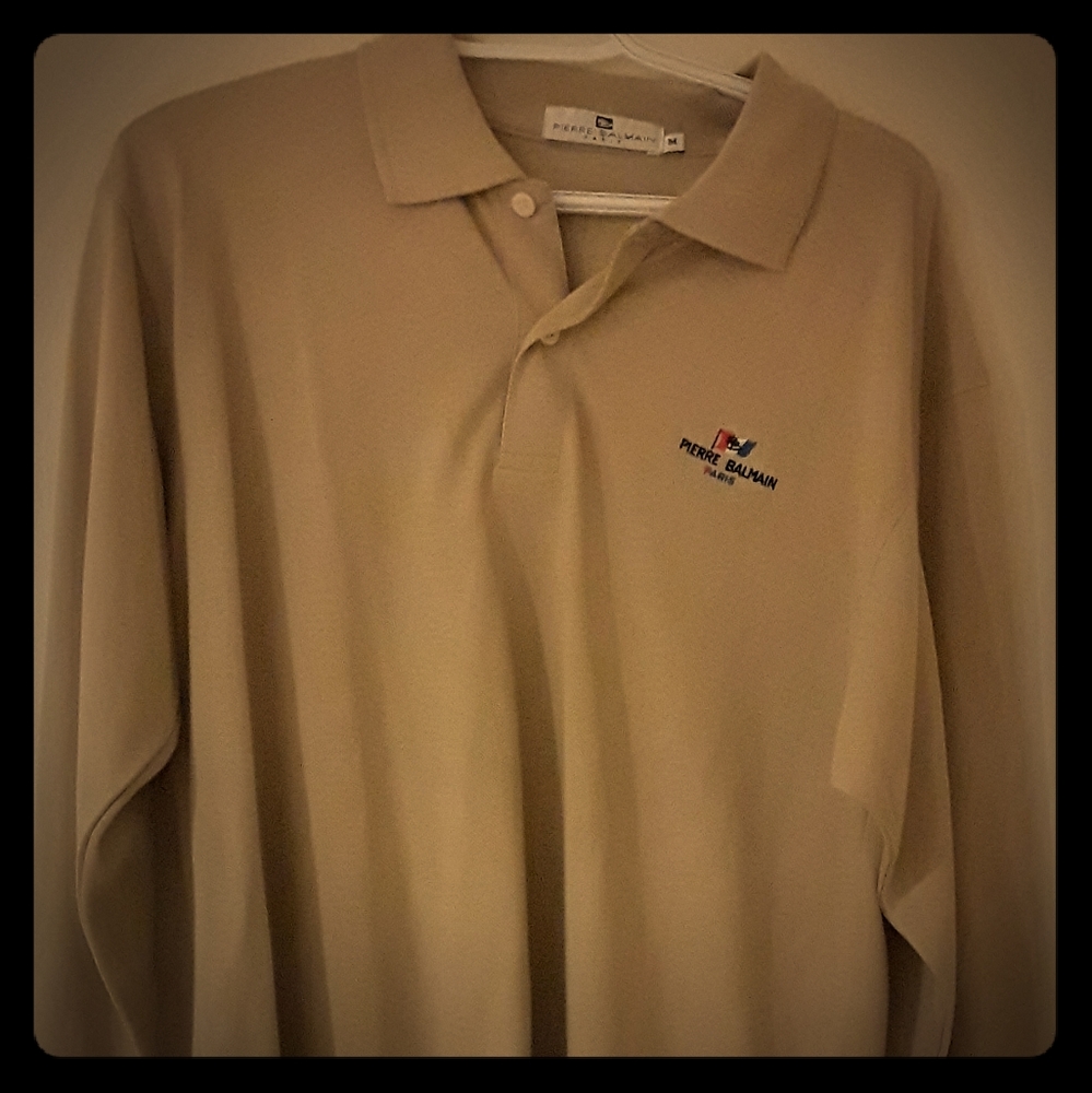 Pierre Balmain long sleeve polo shirt